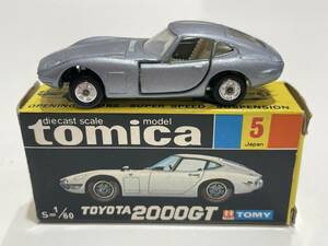 トミカ No.5 TOYOTA 2000GT トヨタ tomica JAPAN TOMY トミー