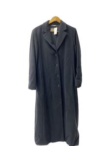 MAX MARA◆ロングコート/38/ウール/BLK/肩パッド/保管臭無し