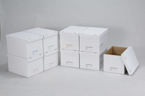 【送料割安】【未組立品】下村企販（株） ストレージBOX 9個組 収納ケース 再生ダンボール 32071 日本製 