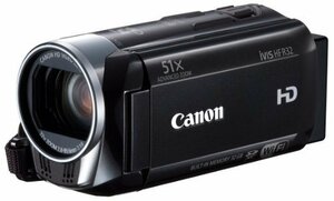 Canon デジタルビデオカメラ iVIS HF R32 ブラック 光学32倍 Wi-Fi IVISHFR(中古品)