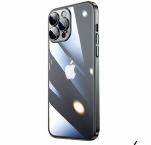 Eisuiyi iPhone 15Pro クリアケース BB1254 メッキ ハードケース 指紋防止 汚れにくい スリム ワンピースカメラ保護 アイフォン15Pro