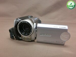 【Y-9584】JVC Everio GZ-MG27 HDD内蔵 デジタルビデオカメラ f=2.3-73.6mm 1：2.0 現状品【千円市場】