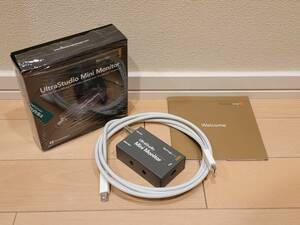 即決 送料込 Blackmagic Design UltraStudio MiniMonitor Used Thunderbolt2ケーブル 化粧箱有