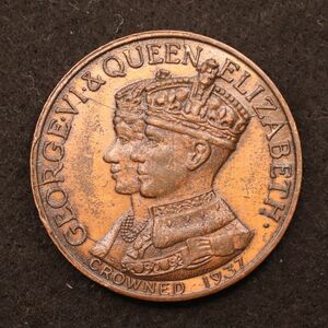 カナダ ジョージ6世＆エリザベス女王 戴冠記念メダル（1937）フォード自動車製[3954]コイン