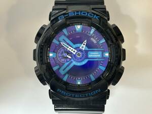 【23402】CASIO カシオ G-SHOCK GA-110HC ハイパーカラーズ パープル ブラック 腕時計