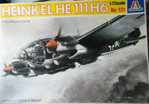 イタレリ/1/72/ドイツ空軍ハインケルHe-111 H-6双発爆撃機/未組立品