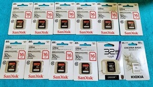 ★ 送料無料 ☆ SD カード ★ 新品 ☆ まとめ 売り 16 GB 32 GB サンディスク SanDisk SDHC UHS-I ゲーミング KIOXIA HIDSC 未開封 ☆★