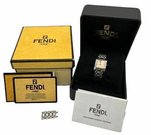 【美品!!】FENDI　フェンディ　クラシコ　SS　ローズゴールド文字盤　腕時計　007-7000L-519　クォーツ　稼働　箱・ギャラ・コマ付き