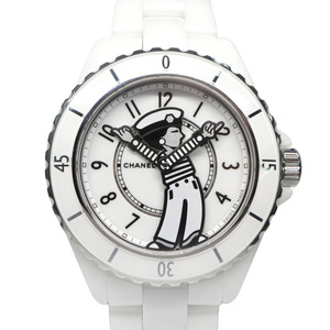 【名古屋】シャネル マドモアゼル J12 ラパウザ 38MM H7481 セラミック ホワイト 自動巻 ユニセックス腕時計 男女