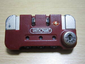 RIMOWA　リモワ　 サルサ 　TSAロック002 　レッド　TSAロック交換　修理部品　中古 ダイヤルロック ダイヤルキー