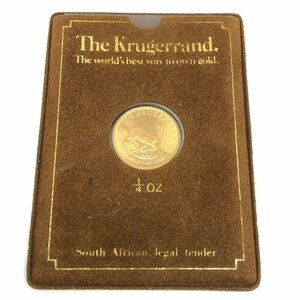 K22　南アフリカ共和国　クルーガーランド金貨　1/4oz　1982　総重8.4g　ケース付き【CDAX8062】
