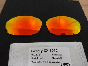 POLARIZED刻印入り！処分価格★トゥエンティ XX（2012）用 カスタム偏光ハイグレードレンズ　RED Polarized 新品 TWENTY XX Sunglasses