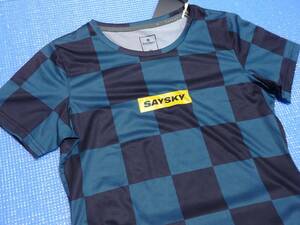 レディースXS● SAYSKY セイスカイ Checker Combat Tee チェッカーコンバットT(SKYXS