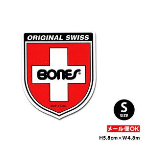 ボーンズ スイス ベアリング シールド ロゴ ステッカー Sサイズ BONES SWISS デカール ダイカット シール アメリカ