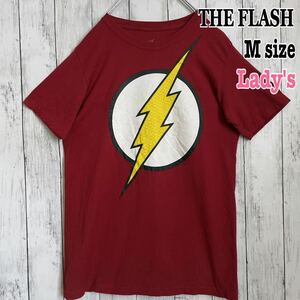 THE FLASH ザ・フラッシュ プリントTシャツ メキシコ製 稲妻 ムービー 赤 レッド USED 海外古着