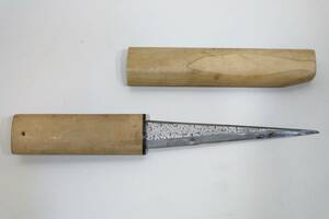 貴重　職人　本職用　和式　クリ小刀　『 一刀流 』　ナイフ　切出　片刃　白鞘　大工道具　サバイバルナイフ