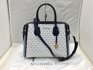 マイケルコース MICHAEL KORS 【美品】 マーサー ミディアム サッチェル MKロゴ 2way ハンドバッグ ショルダーバッグ