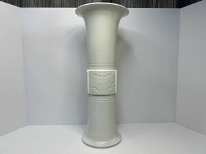 中国古美術 清朝期 白釉花瓶 花瓶 花入 花器 白磁 中国古玩 唐物 古物保証 
