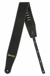 【新品】Sadowsky（サドウスキー）/ MetroLine Genuine Leather Bass Strap - Black, Gold Embossing