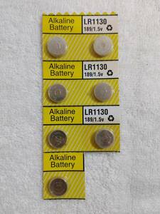 長期保管未使用 Alkaline Battery 電池 LR1130 189/1.5v 7個