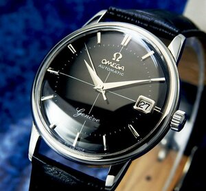 OMEGA オメガ Geneve ジュネーブ Steel 14703 2SC Black Dial メンズ 自動巻き(美品、OH済み ) / 34mm