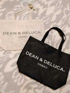 新品同様★HAWAII限定★DEAN&DELUCAトートバッグ★サブバック★2枚まとめてディーン&デルーカ★エコバック★