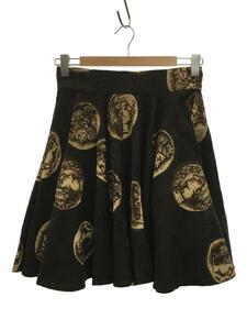 DOLCE&GABBANA◆23AW/Black Coin Printed skirt/スカート/42/コットン/BLK/総柄/F4U87T