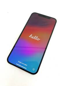 H853*28　初期化済み　Apple　アップル　iPhone　アイフォン　12　64GB　MGHP3J　SIMフリー　ホワイト　電池残量81%　スマートフォン　携帯