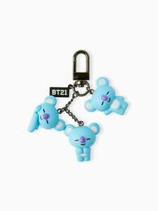 限定SALE★新品 BT21公式 KOYA 3連フィギュア キーリング BTS コヤ RM ラプモン キーホルダー わちゃわちゃ ぶら下がり 入手困難