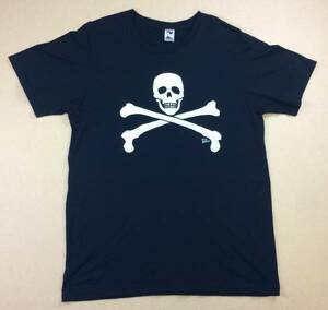 TEENAGE MILLIONAIRE SKULL 丸首Tシャツ XL ブラック USA製 HOLLYWOOD ドクロ 骸骨 ティーンエイジミリオネラ