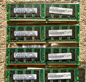 メモリ PC3200 DDR CL3 4GB(1GBx4枚組)
