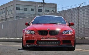 人気●BMW E90M3 E92M3用 AKMカーボンフロントリップスポイラー/アンダースポイラー/バンパーリップ/アンダーリップ/アキム/クロスカーボン