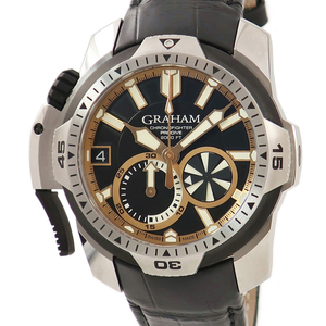 【3年保証】 グラハム クロノファイター プロダイブ 2CDAV.B04A 未使用 黒 バー 10時位置リューズ 自動巻き メンズ 腕時計