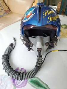 ジェットヘルメット　ブルーインパルス　レプリカ　オキシゲンマスク付　航空自衛隊