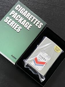 zippo テンダー Tender たばこ柄 前面加工 希少モデル 2005年製 CIGARETTES PACKAGE SERIES ケース 保証書付き