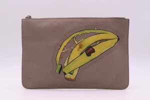 【極美品】FENDI フェンディ スー・ティリー コラボ ピーカブー セカンド クラッチ バッグ バナナ 7N0078 グラフィック 保存袋付き【漂亮】