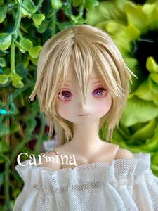 【Carmina】カスタムヘッド　ピュアニーモ用ヘッド2（ホワイト）　髪色アッシュブロンド