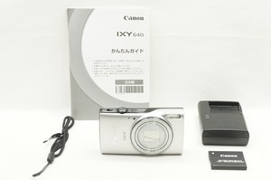 【適格請求書発行】美品 Canon キヤノン IXY 640 コンパクトデジタルカメラ シルバー【アルプスカメラ】240420j