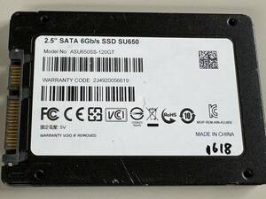  ADATA SSD 120GB【動作確認済み】1618