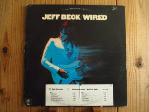 レア 白 PROMO プロモ / Jeff Beck / ジェフベック / Wired / Epic / PE 33849 / US盤 / オリジナル