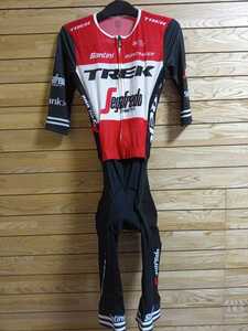 支給品　Trek Segafredo　ワンピース　サイクルジャージ　トレックセガフレード　　ロードスーツ　Trek Segafredo Plume RoadSuit　Santini