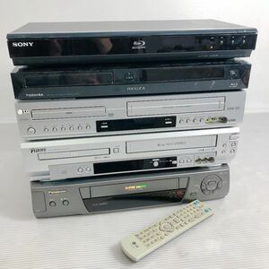 A 現状品◆まとめて5点 Blu-ray Disk DVD ビデオ レコーダー SONY/BDP-S350 TOSHIBA/D-BZ510 FUNAI/ DVD-WG2 他◆P