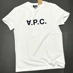 M 新品 A.P.C. アーペーセー VPC ロゴ Tシャツ 半袖 APC ホワイト 白 フロント VPCロゴ ロゴT フロント ビッグロゴ 逆さ リバース TEE T