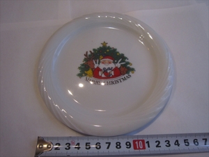 昭和　レア　陶器　クリスマス　サンタ　トナカイ　皿　置物　フィギュア