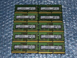 ★1円スタート 10枚セット SAMSUNG PC4-2400T SO-DIMM 4GB ノートPC用メモリ DDR4 B