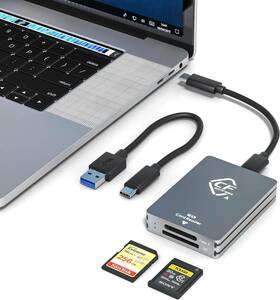 CFexpressタイプA SD カードリーダー USB C、デュアルスロットUSB 3.2 10Gbps