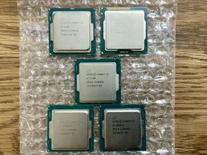 【intel Core i5 i3 番号違い5個SET】CPU　1円スタート売り切り　ジャンク　中古　動作PC分解救出品　送料全国一律２3０円