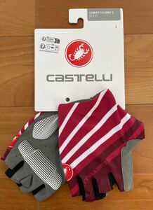 新品　Castelli カステリ　COMPETIZIONE 2　指切りグローブ　Lサイズ　送料無料