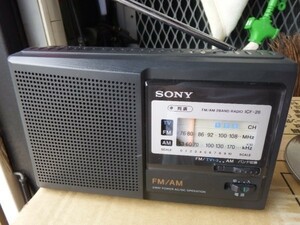 SONY　AM/FMラジオ　ICF-28