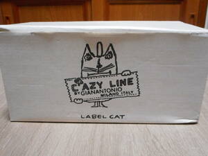 猫　ネコ　マグカップ　2客セット　CRAZY　LINE　BY　GIANANTONIO　MILANO　ITALY　長期保管品　中国製